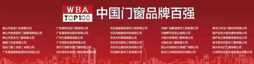 祝賀富軒門窗膺獲榮獲2019年度中國門窗品牌百強