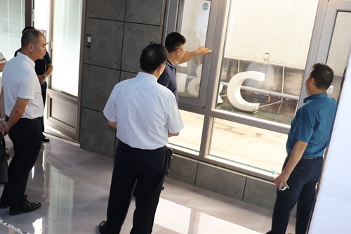 熱烈歡迎廣西梧州循環經濟產業園領導來訪富軒門窗總部