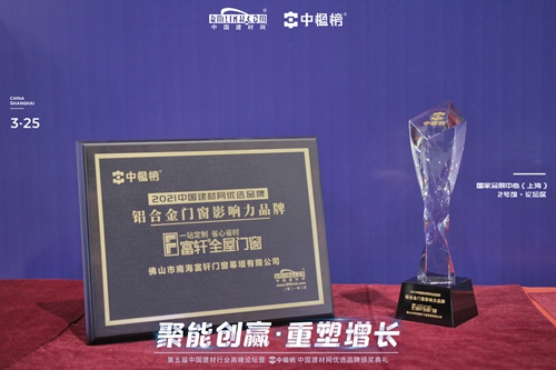 霸氣!連獲3項獎,連續3年獲“鋁合金門窗影響力品牌”、戰略合作伙伴、明星服務商
