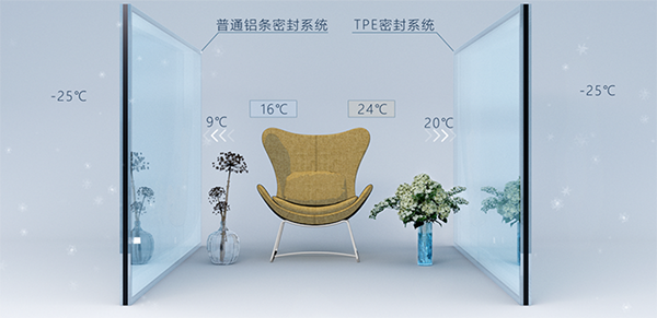 富軒全屋門窗的節能玻璃—TPE玻璃
